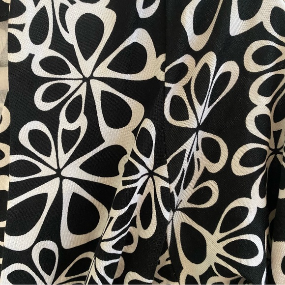 DVF New Julian Two Wrap Dress Halo Petal Black - Picture 5 of 7